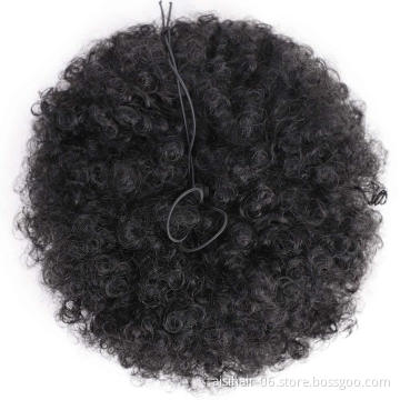 Aisi Beauty Multi Color Top Quality Wholesale Cheap Afro Puff Chignon Hairpiece Extension Messy Donut Fluffy Curly Afro Hair Bun